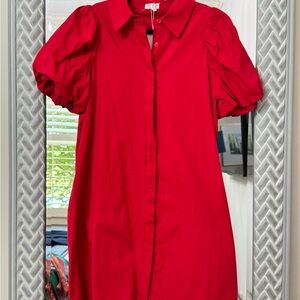 TCEC Red Asymmetrical Dress